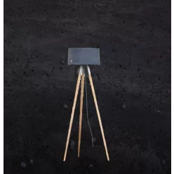 TALMA FLOOR Beton Állólámpa Fekete