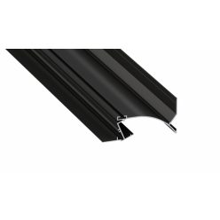 LED Alumínium Profil TOPO Fekete 2,02 méter