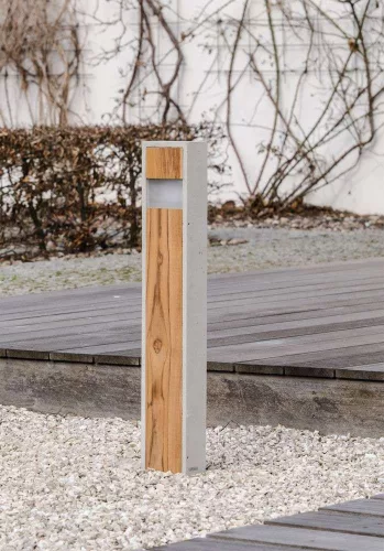 TOTEM SLIM Kültéri Beton Lámpa Fekete