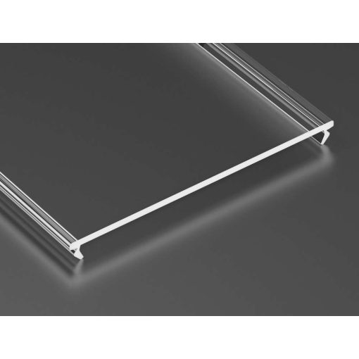 Átlátszó - Transparent PMMA SUPERWIDE takaróprofil 1 méter