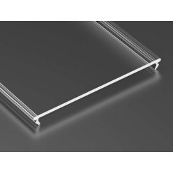 Takaróprofilok SUPERWIDE típus 2 méter Átlátszó