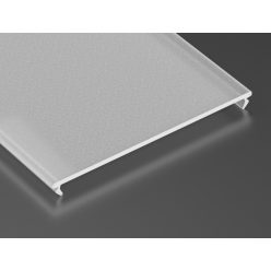 Opál - Frosted Milky PMMA takaróprofil SUPERWIDE 3 méter