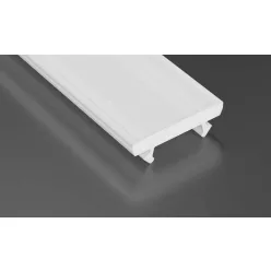 Tejfehér PVC takaróprofil TERRA típus 2 méter