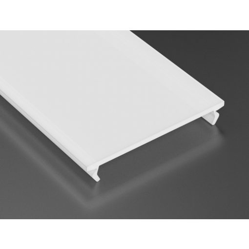Tejfehér PVC takaróprofil Széles Led profilokhoz 2,02 méteres