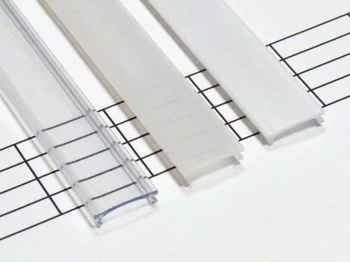 Átlátszó - Transparent PMMA  takaróprofil Keskeny 1 méter