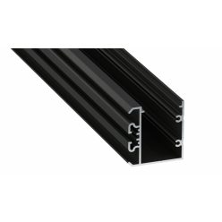 LED Alumínium Profil UNICO Fekete 1 méter