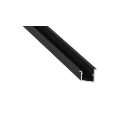 LED Alumínium Profil Beépíthető [V] Fekete 1 méter
