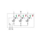 Weidmüller Túlfeszültség levezető - VPU PV II 3 R 1000 távfigyelmeztető funkcióval