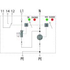 Weidmüller Túlfeszültség levezető - VPU AC II 1+1 R 300/50 távfigyelmeztető funkcióval