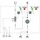 Weidmüller Túlfeszültség levezető - VPU AC I 1+1 R 300/12.5 távfigyelmeztető funkcióval