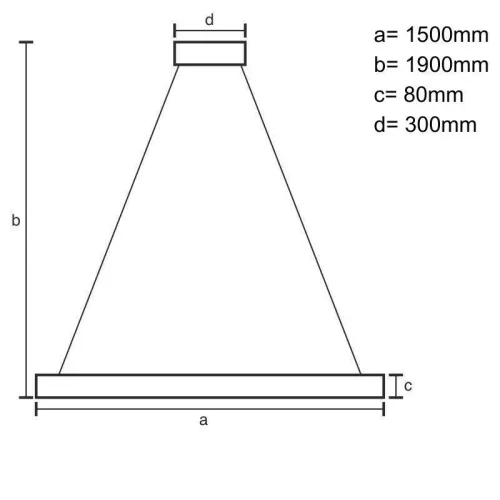 NEDES LED tömör fa lámpa 26W 1500mm
