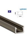 Led profil led szalagokhoz Keskeny bronz 1 méteres alumínium Led profil led szalagokhoz Keskeny bronz 1 méteres alumínium