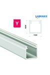 Led profil led szalagokhoz Magas falú ezüst 1 méteres alumínium Led profil led szalagokhoz Magas falú ezüst 1 méteres alumínium