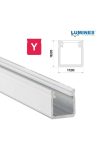 Led profil led szalagokhoz Magas falú fehér 2 méteres alumínium Led profil led szalagokhoz Magas falú fehér 2 méteres alumínium