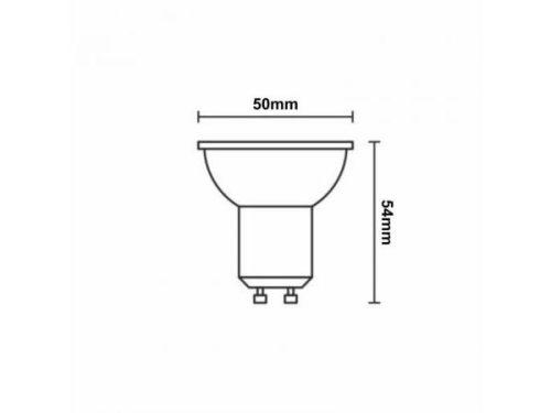 NEDES Dimmelhető led izzó GU10 6,7W Meleg fehér