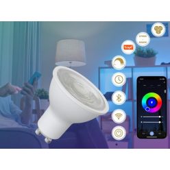 NEDES Smart LED izzó GU10 4,5W WIFI CCT + RGB- 36°