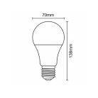Nedes Led Izzó A70 E27 18W Meleg fehér