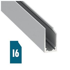 LED ALUMÍNIUM PROFIL ÜVEG TÁBLÁKHOZ I6